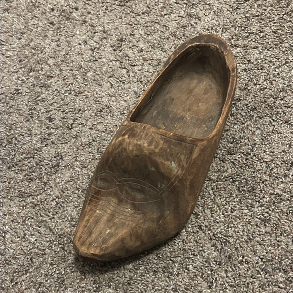 Handcrafted Wooden Shoe Decor